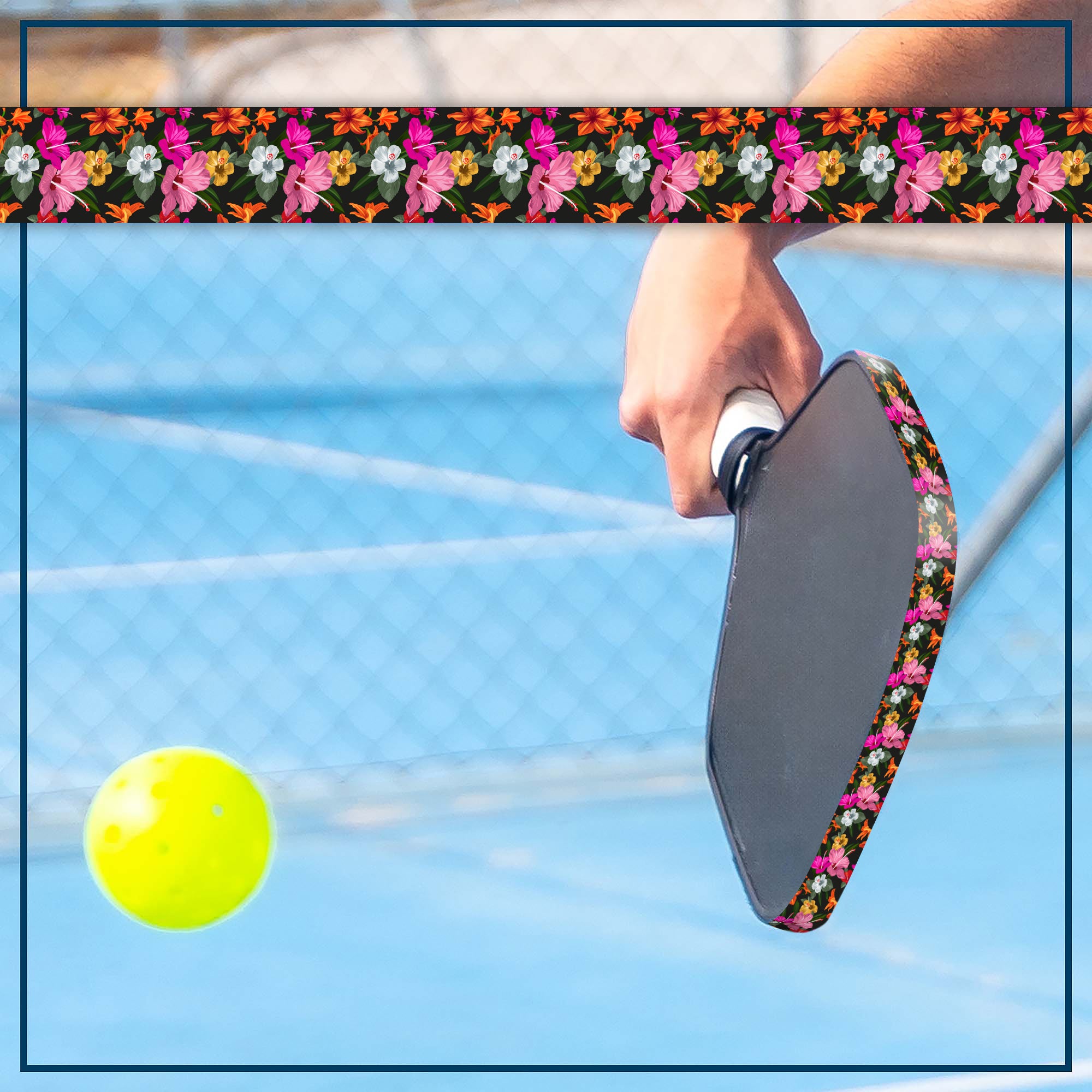 Black Floral Paddle Skin