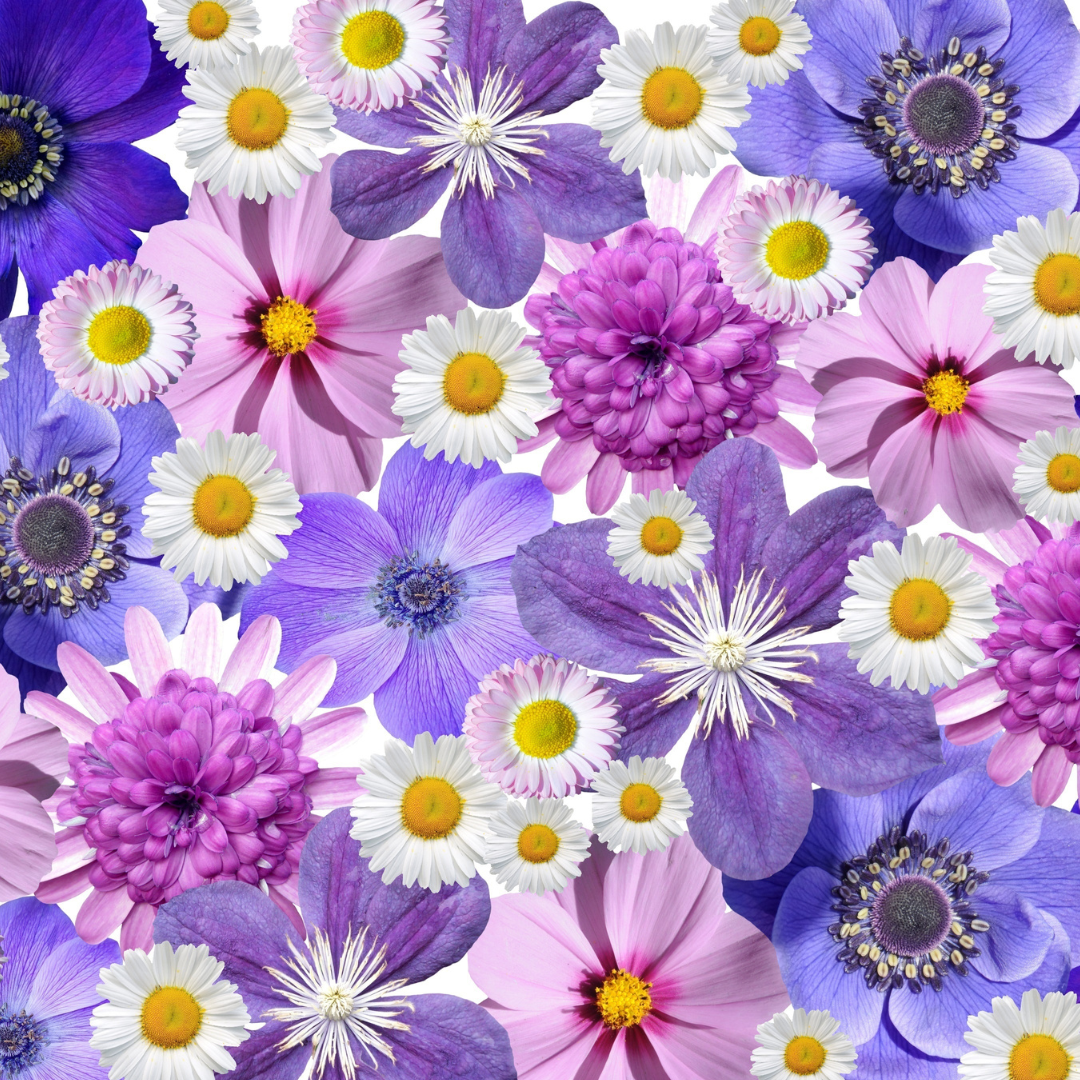 Purple Flowers Paddle Skin
